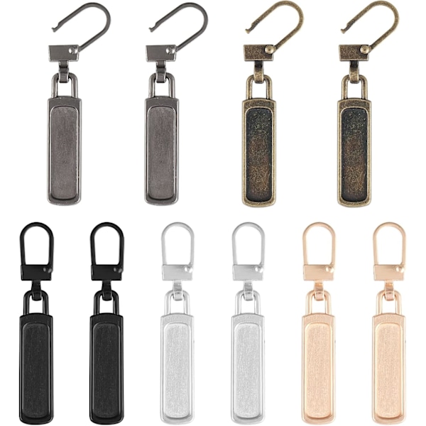 Dragkedjekläpp, Omedelbar dragkedjereparationssats - 10 delar dragkedja glidande ersättningsdelar för jackor ryggsäckar - Sytillbehör