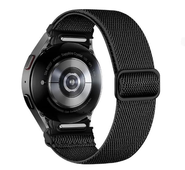 Samsung Galaxy Watch 6 Rem med justerbart spænde Sort Black