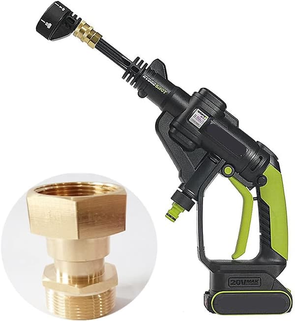 Trykvaske Svingled Messing Han M22 Slange Adapter til Bilrengøring Vandpistol 14mm Indvendig Gevindforbindelse