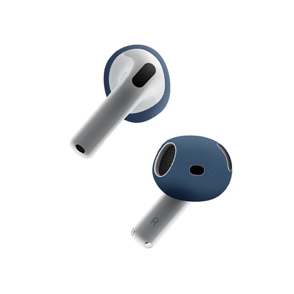 Airpods 4 Silikonöronproppar - 2 par, Transparenta Ersättningsproppar för Förbättrad Komfort och Passform Blå Blue