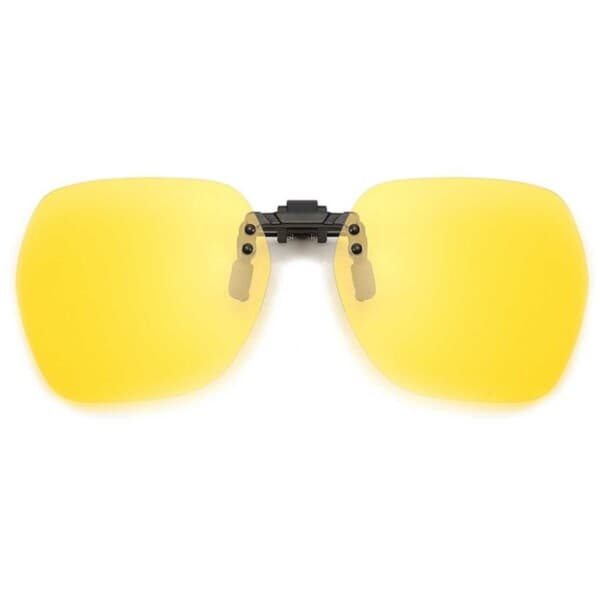 Clip-on aurinkolasit silmälaseihin - Nightvision keltainen yellow