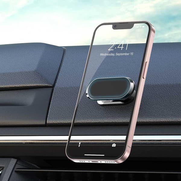 Universal 360 Roterbar Mobiltelefonholder med Magnet Sølv silver