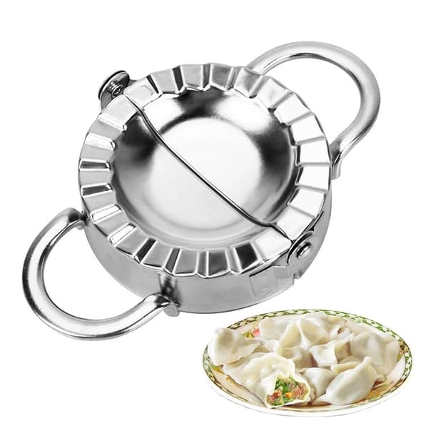 Stor dumplingform i rustfritt stål 9,5 cm – Dumplings og Pierogi