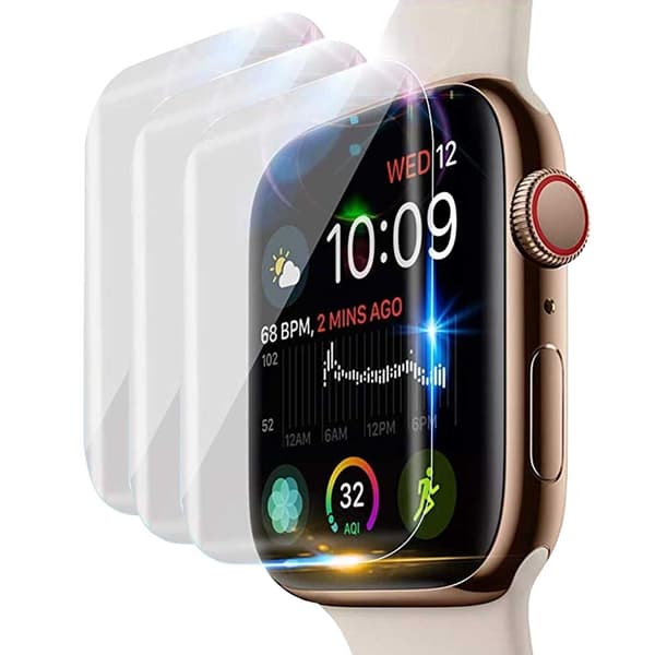 3-pack Apple Watch 7/8 41mm Skärmskydd Full Täckning transparent