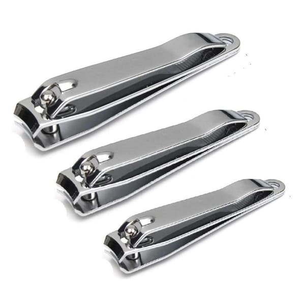 3-pack effektiva nagelklippare i rostfritt stål 6,8, 5,2 och 4,7 cm