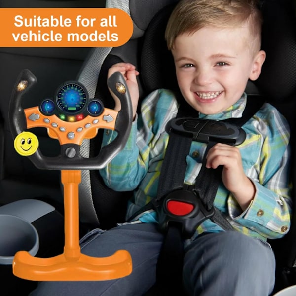 Lätt Simulerad Körleksak, Toddler Musik- och Ljudleksak, Elektrisk Tidig Utbildning Simuleringsratt (Orange1)