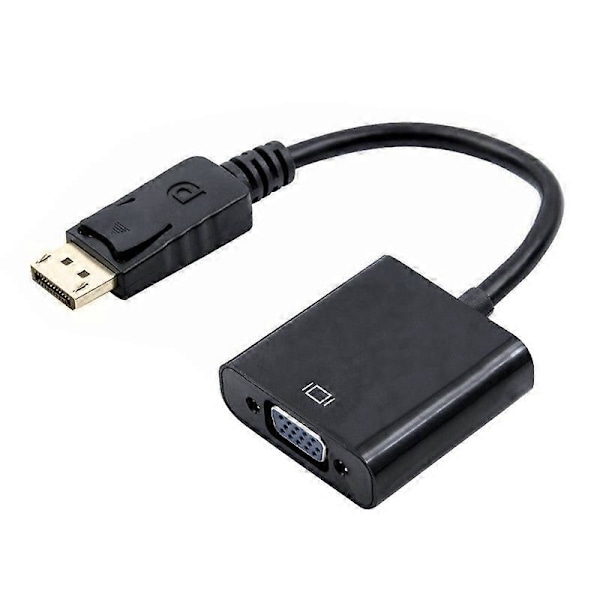 DisplayPort DP Hane till VGA Hona Adapter Konverteringskabel för PC Projektor TV JIKAIX