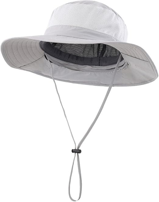 Home Prefer Utomhus UPF50+ Mesh Solhatt Bredbrättad Fiskehatt med Nackskydd