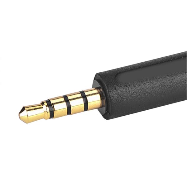 3.5mm OMTP til CTIA Konverterings Øretelefon Adapter til Øretelefon Sort (3 stk)