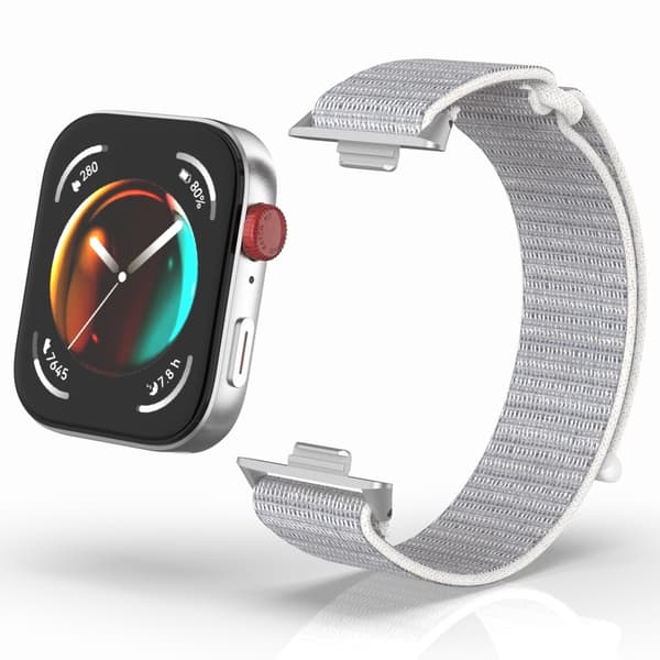 20 mm nailoninen kellonranneke Huawei Watch Fit 3:lle, harmaa Grey