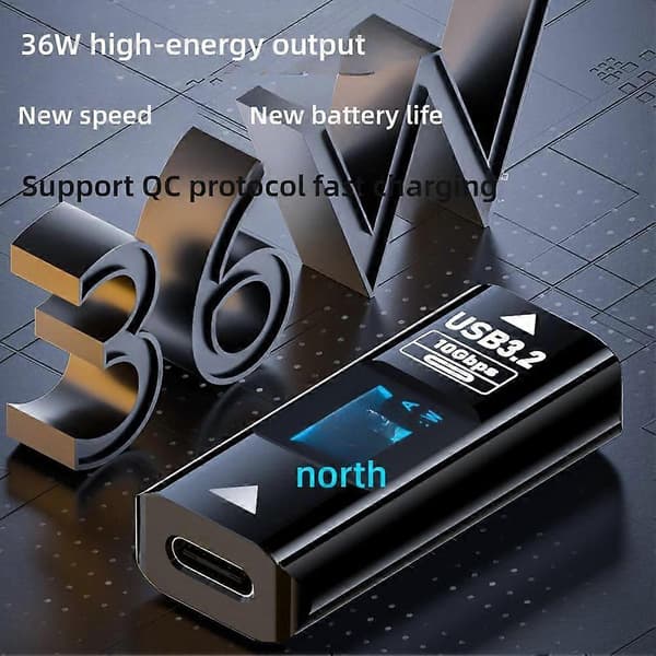 Praktiske Type C Hun til USB Hun Adaptere Digital Transverter Black