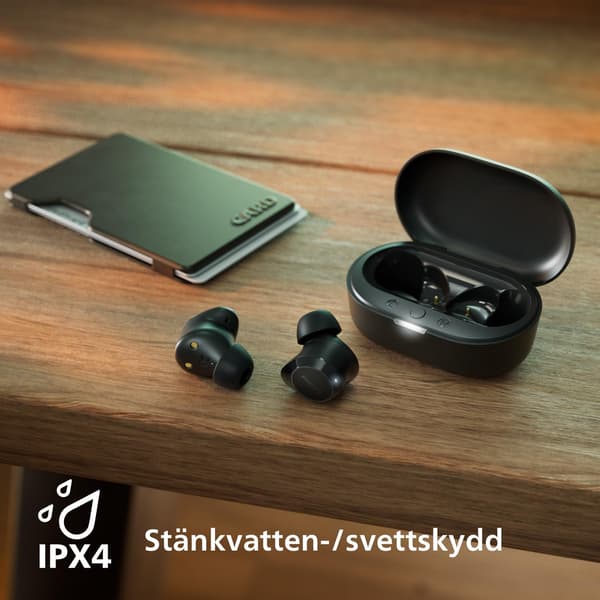 True Wireless In Ear Bluetooth Hörlurar - Små Öronsnäckor Dynamisk Bas, Tydliga Samtal och Fickformat Laddningsfodral