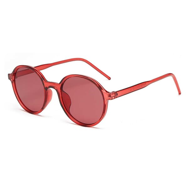 Runda röda solglasögon Retro röd red