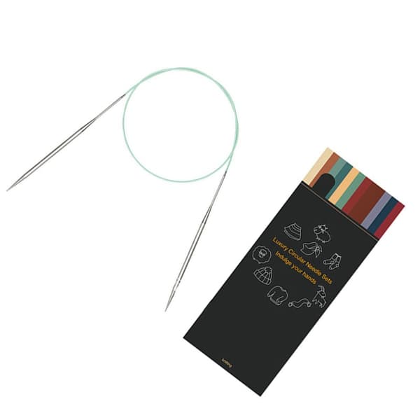 Sirkulære strikkepinner i rustfritt stål 2,5 mm 2.5mm