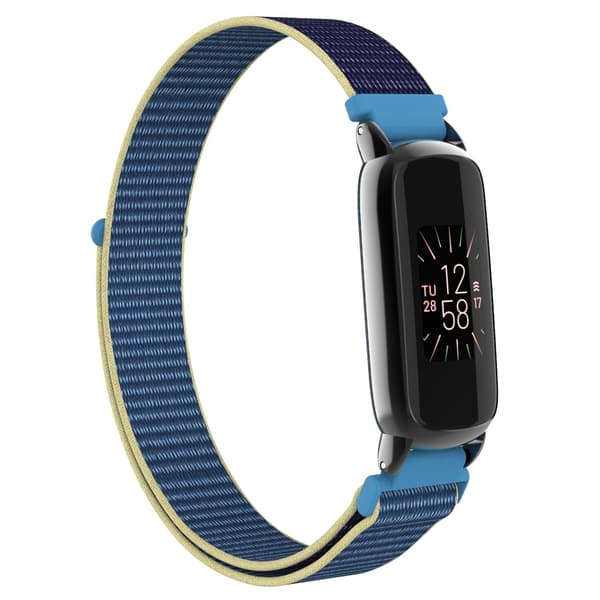 Nylon Loop Armband Kompatibel med Fitbit Luxe - Justerbart Sportarmband Flerfärgat MultiColor