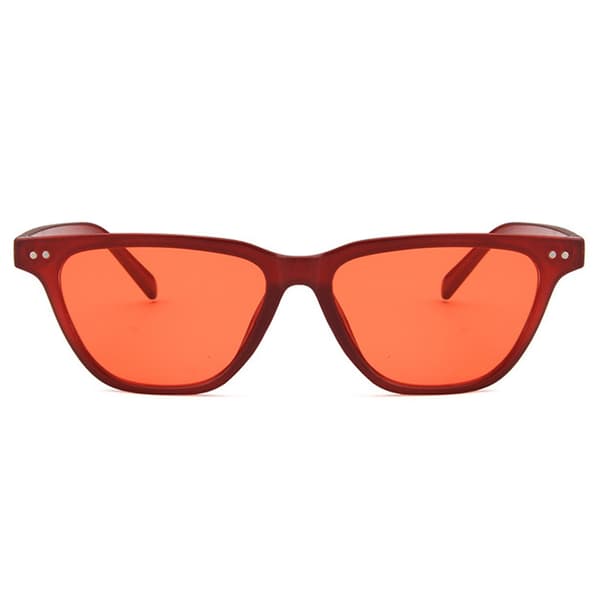 Punaiset Retro Wayfarer -aurinkolasit punaisella linssillä red