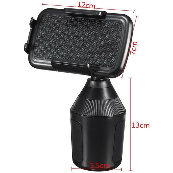 Universal Biltelefonhållare Mugghållare Ställ för Smartphone, Max. Diameter 5,7cm-8,9cm med iPhone