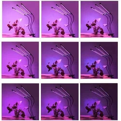 LED Vekstlys - Trippel Vekstlys Fullspektrum med Klemme