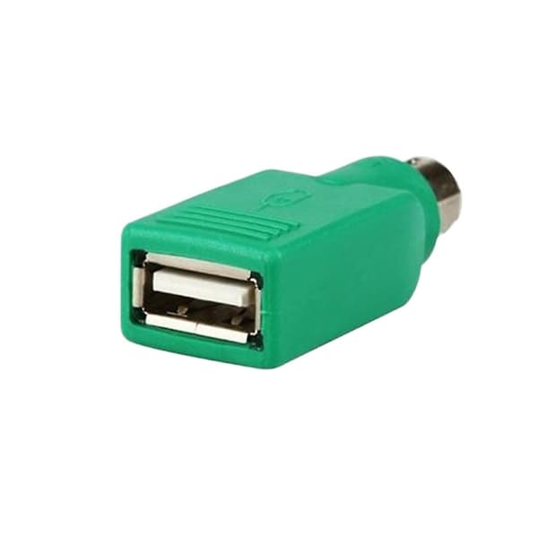 2 stk. USB hun til han adapter konverter til PS2 computer tastatur mus