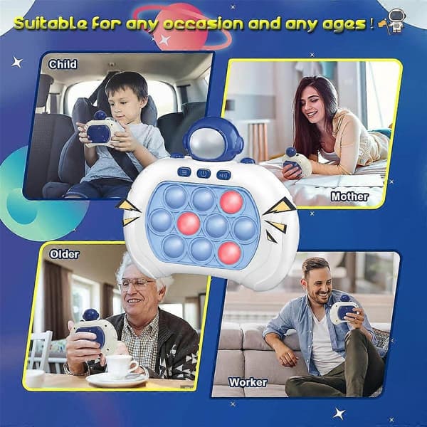 Quick Push -peli It Pro lapsille ja aikuisille, kädessä pidettävä nopea pulmapelikone, Push Bubble Stress