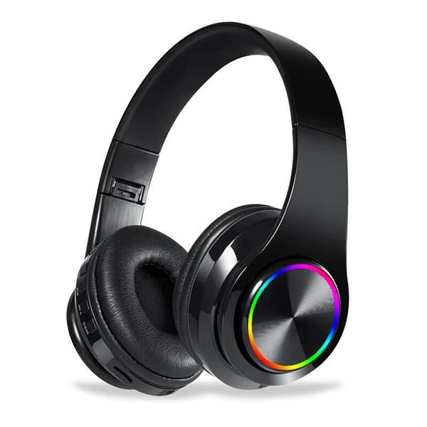Bluetooth Hörlurar Over Ear, Vikbara Lätta Trådlösa Hörlurar