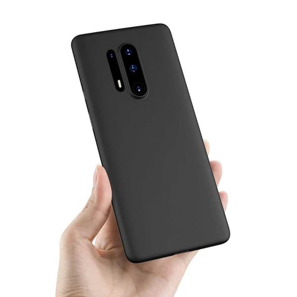 Ohut musta OnePlus 8 Pro -puhelinkuori puskuri transparent