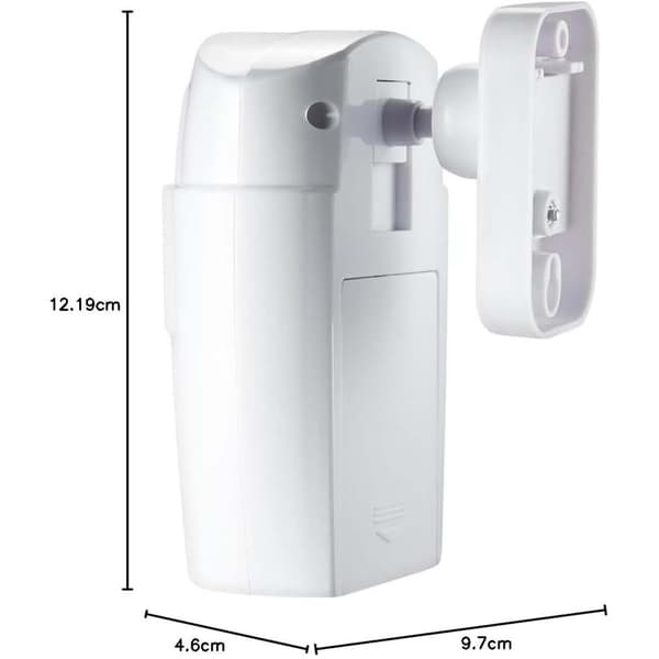 Trådlöst rörelsesensorlarm med 2 fjärrkontroller 105dB Vit white