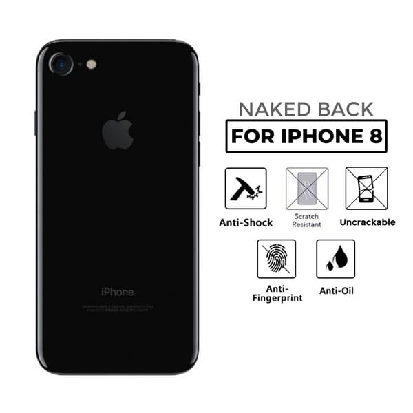iPhone 8 Gjennomsiktig Beskyttende Plast Bakdeksel transparent