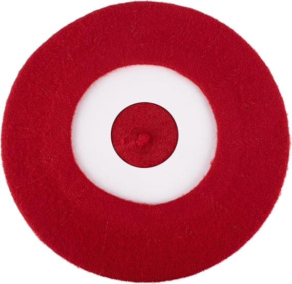 Hat To Socks Uldblanding Fransk Beret til Mænd og Kvinder i Ensfarvede Farver red