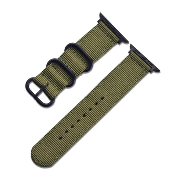 Apple Watch 38/40/41 Nylonrem NATO-rem Grønn Grønn green