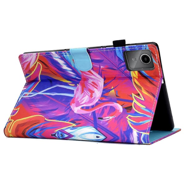 Fodral för Lenovo Tab M11/Xiaoxin Pad 11 2024 Mönstertryck PU Läder Ställ Tablet Skydd