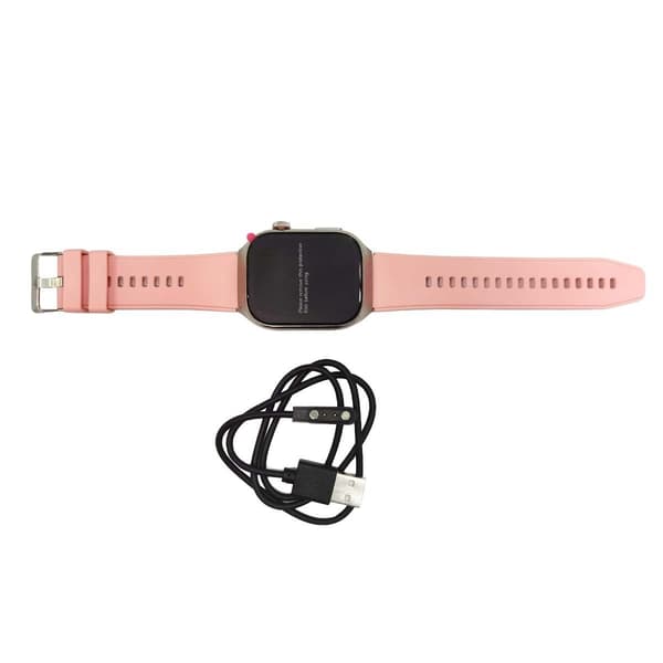Smartwatch med EKG, puls, blodtryk, søvn, skridttæller Pink Pink