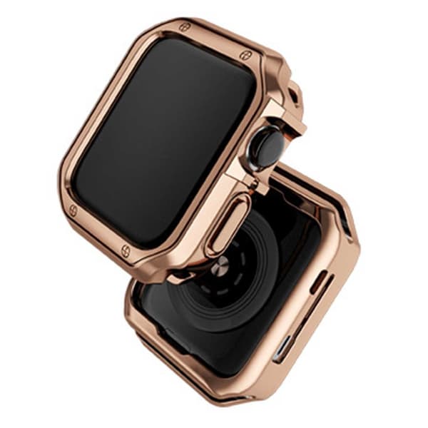 Apple Watch 42/44/45mm TPU-deksel Bumper Rosegull