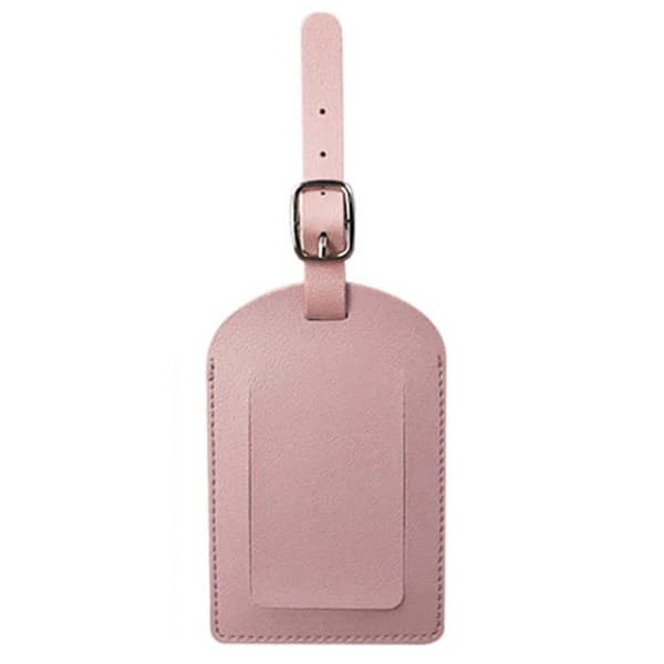 Bagagemærke PU Læder Adressemærke til Kuffert Pink pink