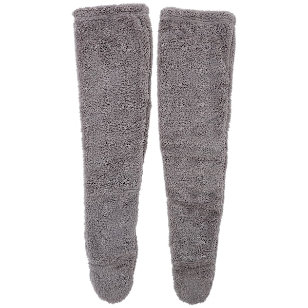 2-pack Vinterlånga Strumpor Vinterbenskydd Vinterbensvärmare Varma Hållande Strumpor för Äldre Mörkgrå Dark Gray