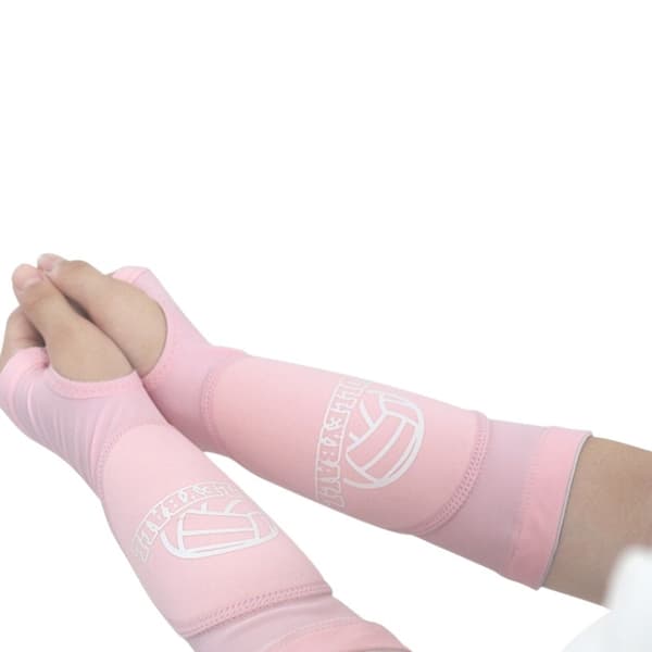 Volleyballarmbeskyttere Par - Beskyttende Svamppolstring for Forbedret Ytelse Rosa Pink