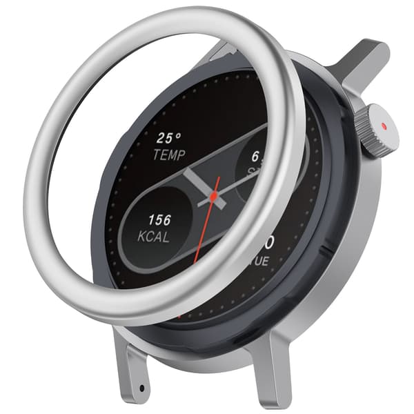 CMF Watch Pro 2 Metallram + Skärmskydd i Härdat Glas Set Silver - Skydda din smartklocka med stil och precision Silver Silver