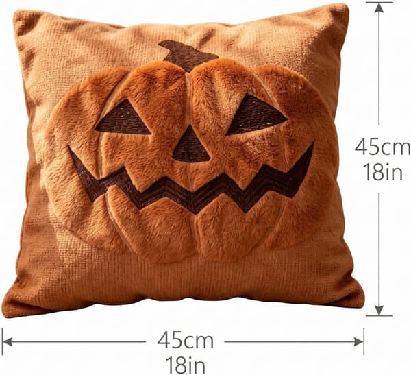 Halloween kurpitsatyynynpäälliset 45 x 45 cm (#A)1kpl A