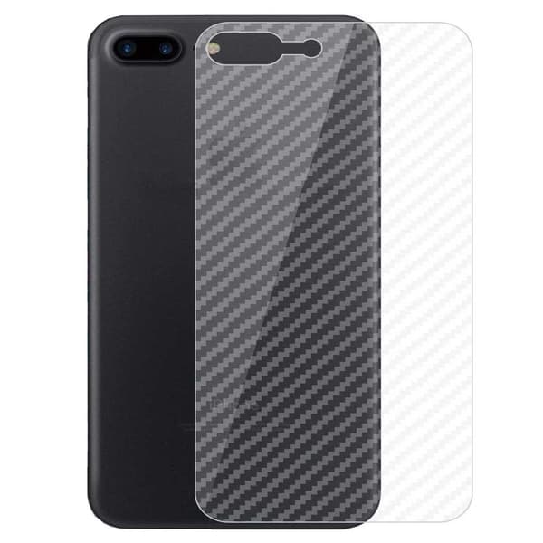iPhone 8 Plus Bagcover Kulfiber Vinyl Skin transparent