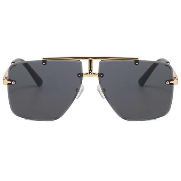 Moderne Eksklusive Pilot Aviator Solbriller Gull Svart Gull gold