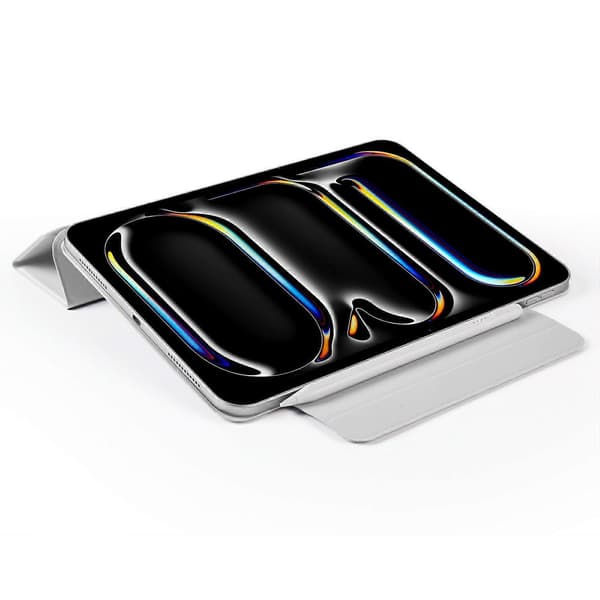 Etui til iPad Pro 13 (2024) PC+PU Læder Origami Stand Magnetisk Tablet Cover - Grå