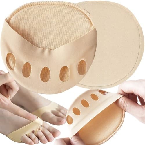 Framfotsinlägg | Mjukt framfotsskydd för trampdynan | Framfotsskydd Beige