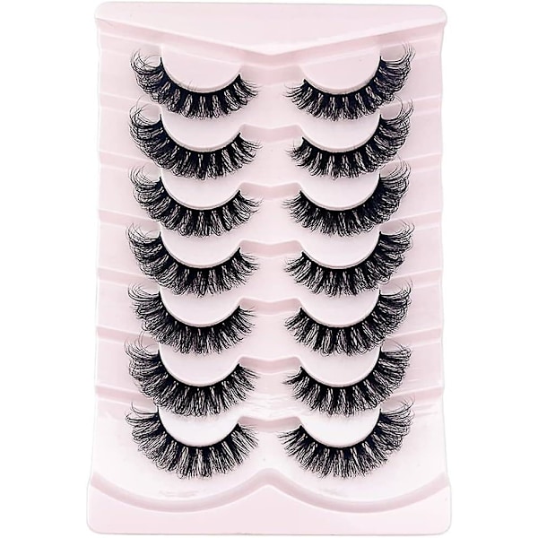 Ögonfransar Ryska lösögonfransar - Naturlig luftig fluffig 3d-effekt Hybrid Strip