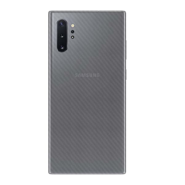 3-pack Galaxy Note 10 Kolfiber Skin Dekal Skyddsfilm Baksida transparent