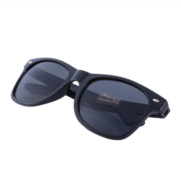 Retro Wayfarer aurinkolasit musta musta lasi musta black