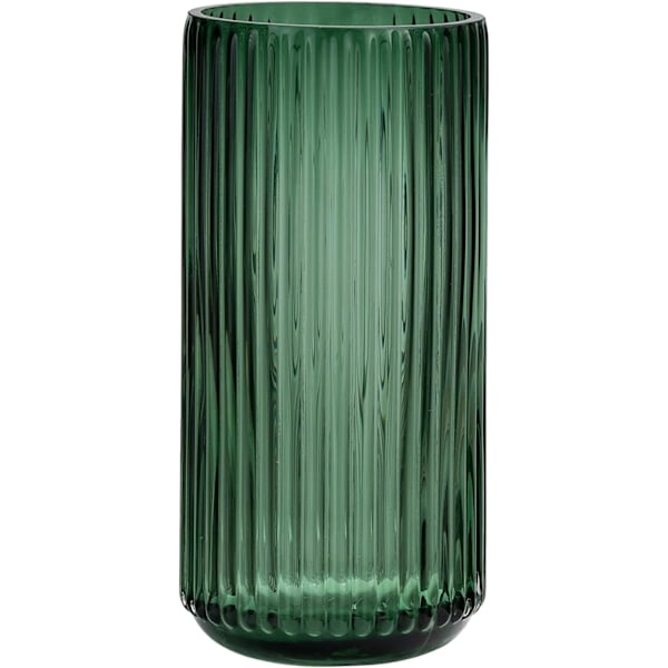 Premium Tjock Grön Glasvas - Ribbad Glasblomvas för Heminredning, Dekorativa Vaser för Blommor för Modern Lansstil Small