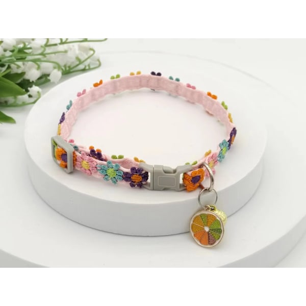 Halsband för husdjur, justerbart spetshalsband för katt med hänge - 1 st litet husdjurshalsband för katter och hundar Style 3