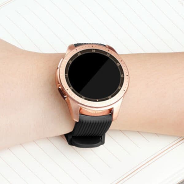 Galaxy Watch Armbånd 20mm 4/5 40/42/44/45/46mm Sort Sort black