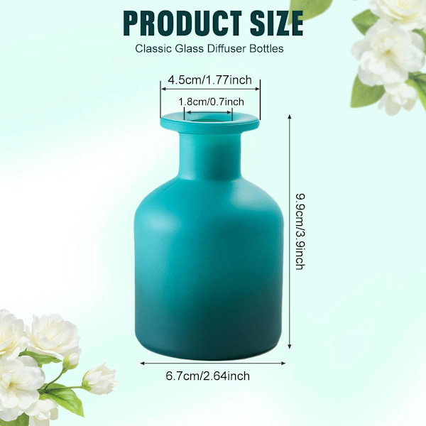 150 ml 5 oz tomma glasdiffuserflaskor påfyllningsbara aromaterapibehållare för eteriska oljor DIY hemdoftset (endast flaska)