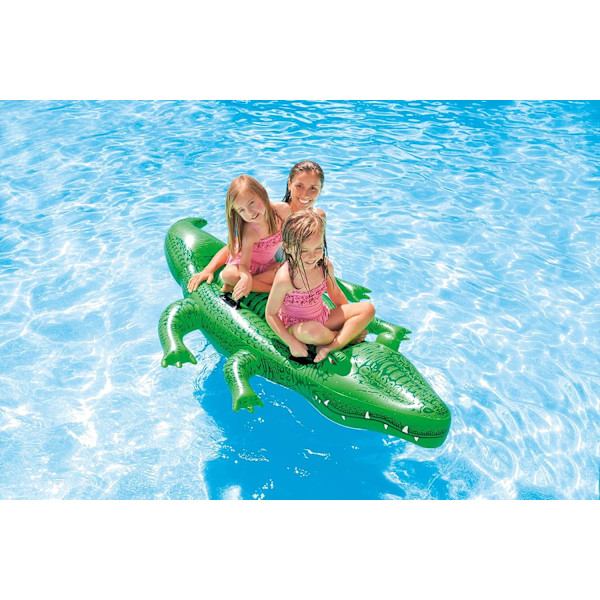Intex Jätte Krokodil Ride-On - Uppblåsbar Ride-On - 203 x 114 cm